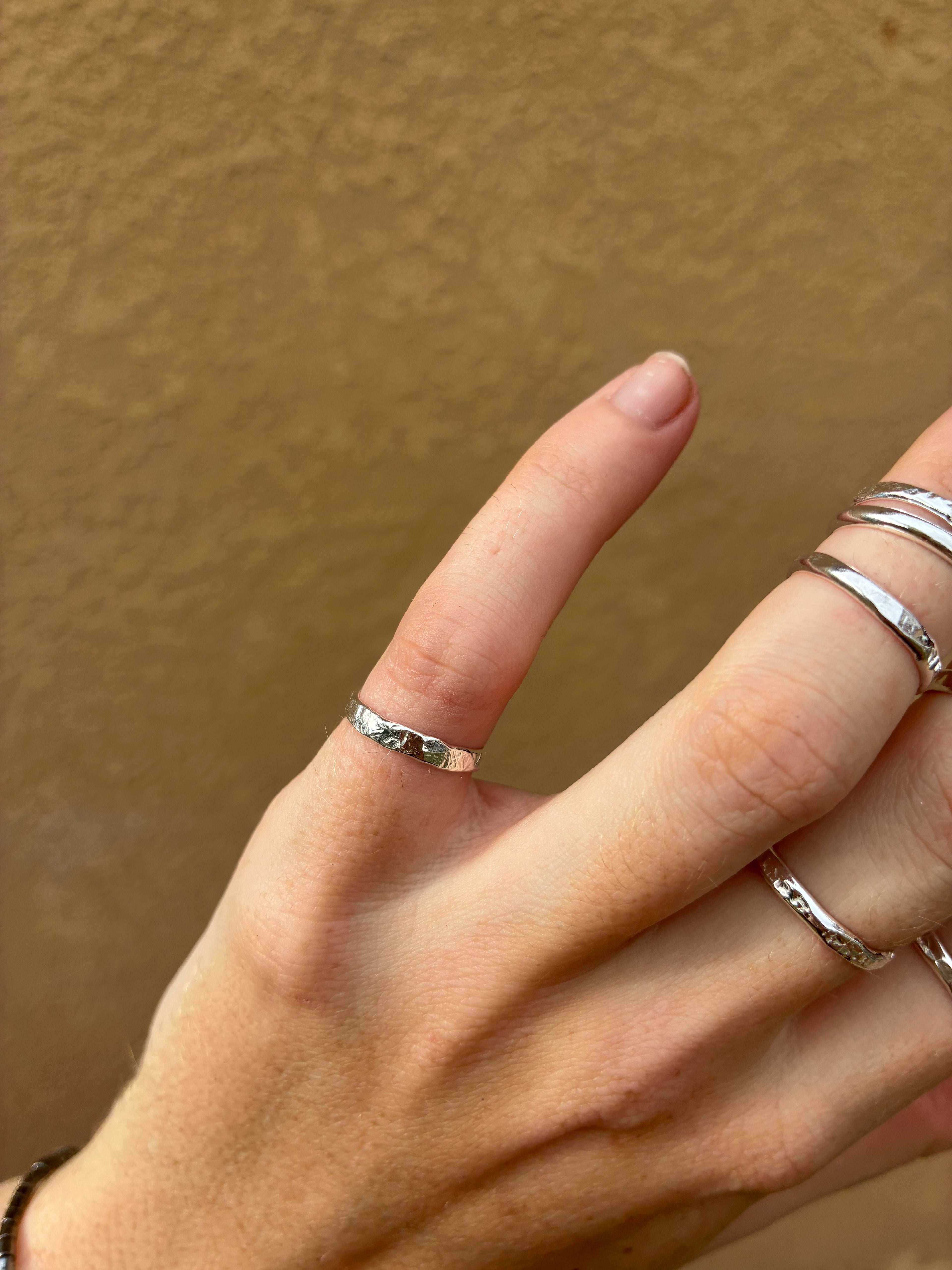 Textured Pinky Ring