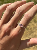 Light Pink Tourmaline Stacker Ring