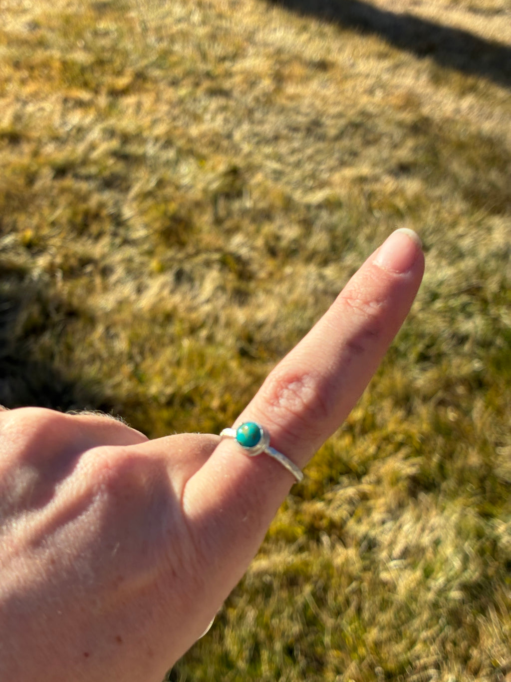 Everyday Textured Turquoise Stacker