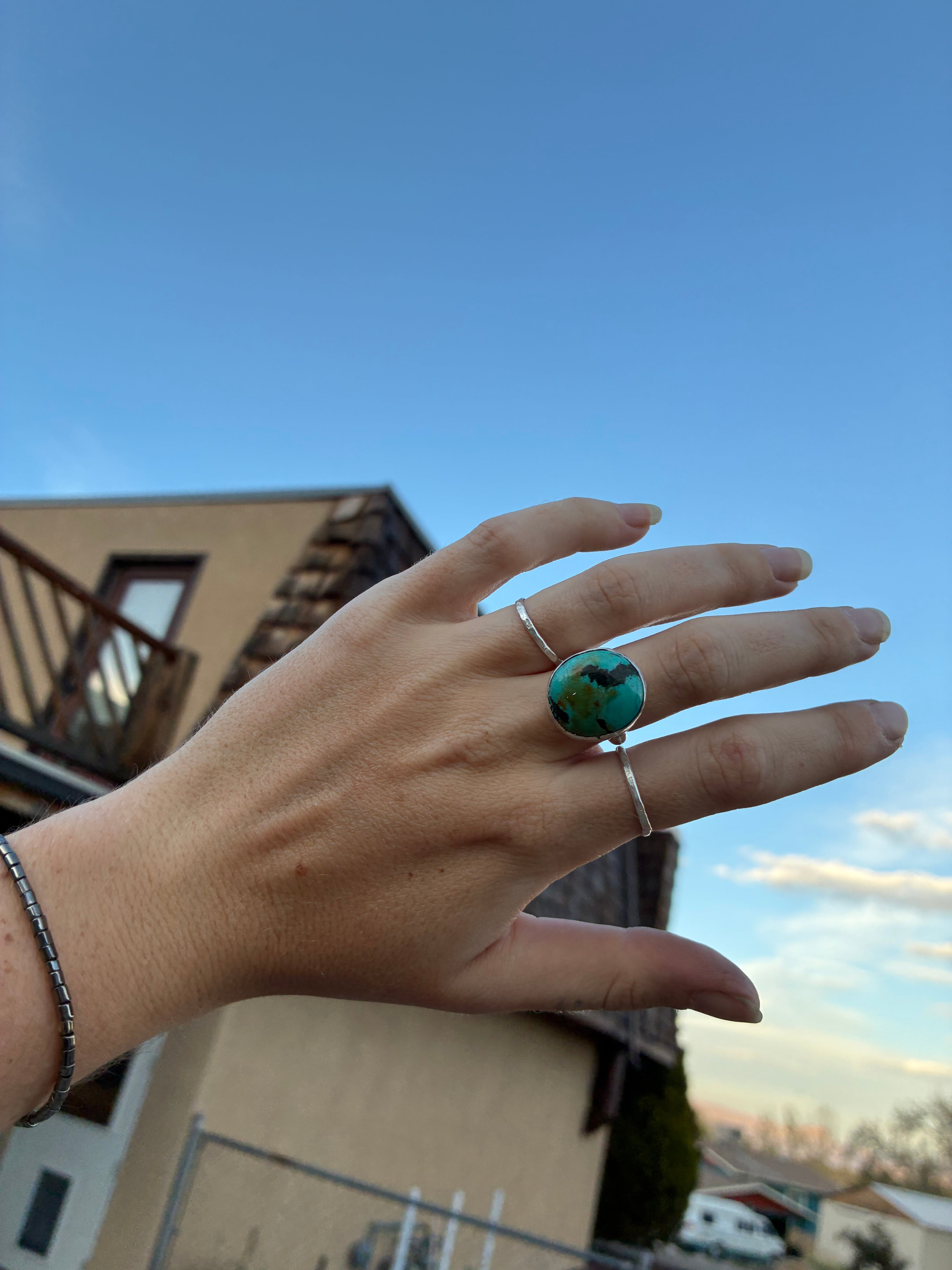 Chunky “Earth” Turquoise Ring