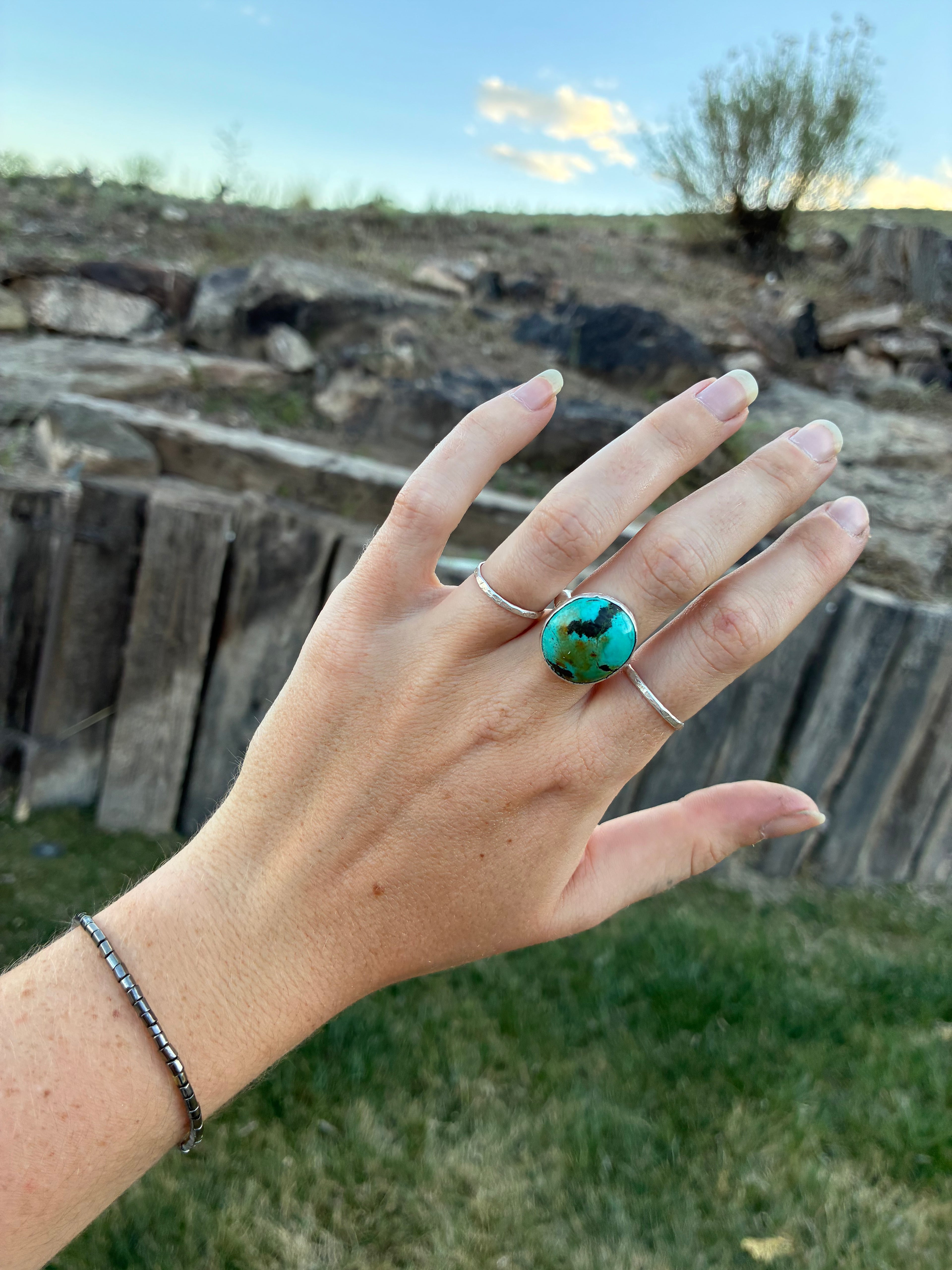 Chunky “Earth” Turquoise Ring