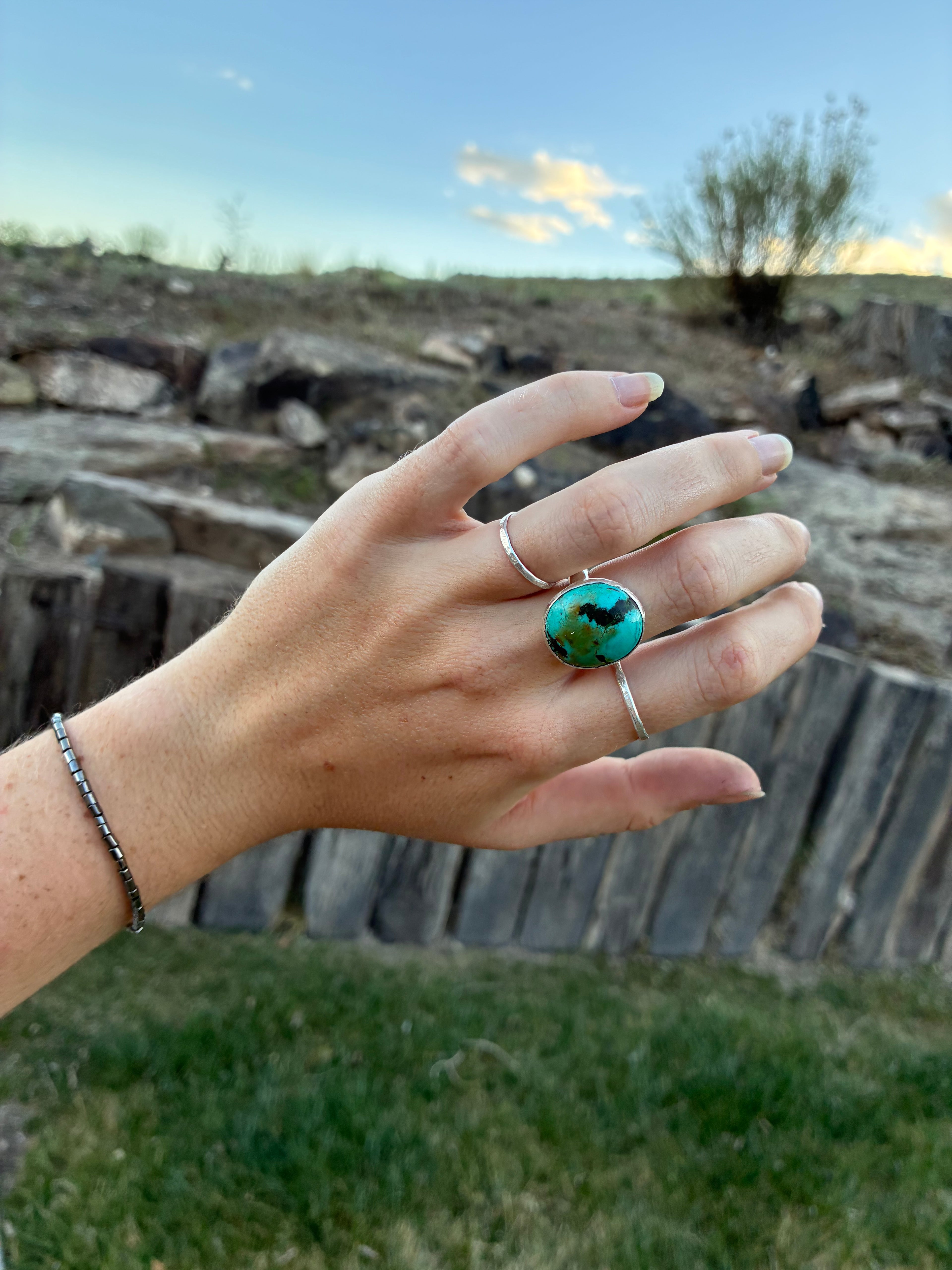 Chunky “Earth” Turquoise Ring